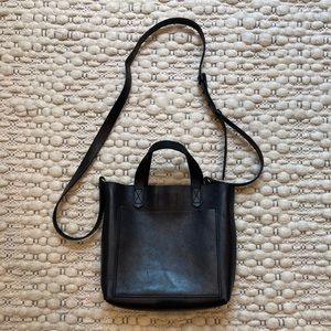 Madewell small transport crossbody bag in true black